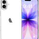 JJGoo Compatible with iPhone 17 Case Clear, Soft Transparent TPU Bumper Cover, Slim Thin Shockproof Phone Case for iPhone 17, Clear