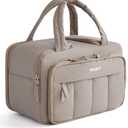 TOURIT Lunch Box for Women, Double-Sided Compartment with Ice Pack, Multi-Pockets Design for Work, Outdoors, Camel (Brown)