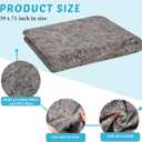 12 Pieces Moving Blankets Bulk 39 x 71 Inch Soft High Tensile Strength Cotton Fiber Packing Shipping Pads for One Time Moving High Tensile Strength Storage Blankets
