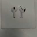 Apple AirPods 4 Wireless Earbuds, Bluetooth Headphones, Personalized Spatial Audio, Sweat and Water Resistant, USB-C Charging Case, H2 Chip, Up to 30 Hours of Battery Life, Effortless Setup for iPhone