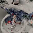 Lightahead North Pole Scene with Spinning Snowman, LED Lights and 8 melodies. A Charming Christmas Musical Figurine