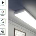 ANTLUX 4FT LED Wraparound 40W Shop Lights for Garage, 4400lm, 4000K, 4 Foot LED Wrap Light, 48 Inch Integrated Linear Strip Flush Mount Office Workshop Ceiling Lighting Fixture, 4 Pack