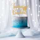 2 x Taurus Baddie Cake Topper, Taurus Birthday Cake Topper, April May Birthday Decorations, Constellation Party Decor, Zodiac Horoscope Bday Party Decorations Gold Glitter