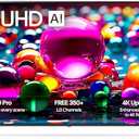 LG 75-Inch Class UHD AI 4K UA77 Series Smart TV w/AI Sound Pro, HDR10, 4K Super Upscaling, Filmmaker Mode, Wow Orchestra, Compatible with Alexa (75UA7700PUA, 2025)