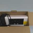 Kogonee Wooden Digital Alarm Clock, 0-100% Dimmer, 2 Alarm Settings, Weekday/Everyday Mode, 9 Mins Snooze, 12/24H, Temperature and Date Display for Office, Travel, Bedroom Alarm Clock (White)