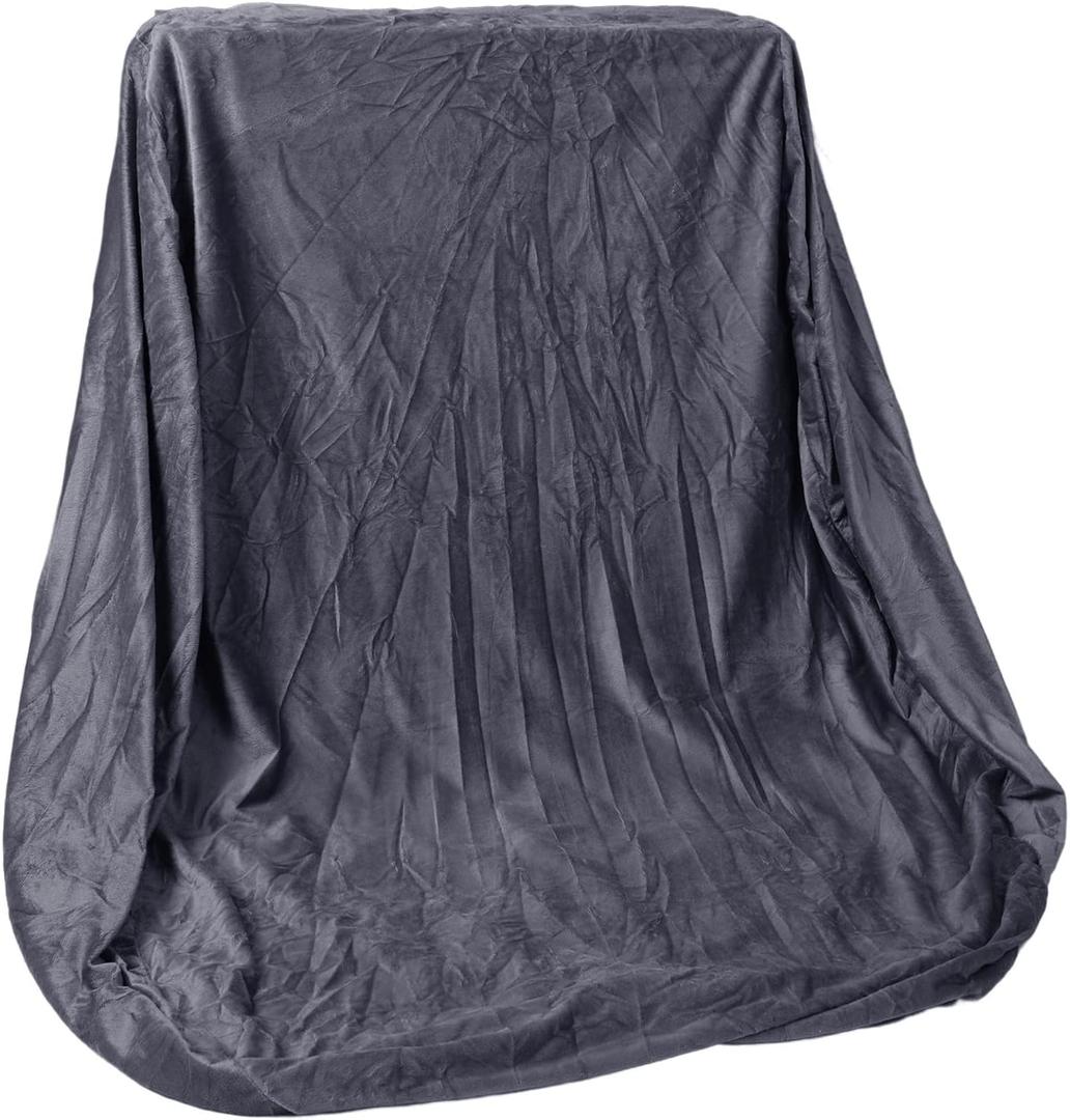 Bean Bag Cover No Filling 150CM X 60 CM Soft Bean Bag Bed Washable Big Bean Bag Cover Bean Bag Chairs for Adults Bean Bags Comfortable for Kids Adults Dark Gray