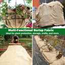 40" x 40 Feet Burlap Fabric Roll 13 Yards Burlap Fabric by the Yard for Tree Wrap, Garden Plant Cover, Weed Barrier, Landscaping & DIY Crafts, Ideal for Outdoor Winter Protection