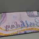 Holkcog 5th Birthday Decoration, 5th Mermaid Birthday Party Decorations, 5 Years Old Mermaid Party Background Banner Balloons Cake Topper Wall Tablecloth, 5 Party Decor Supply for Kids Girls Women