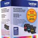 Brother LC1033PKS, LC-103, Innobella High-Yield Ink, 600 Page-Yield, 3/Pack, Cyan-Magenta-Yellow