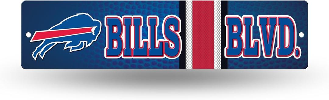 Rico Industries NFL Plastic Street Sign Plastic 4" x 16" Street Sign (Team Color)