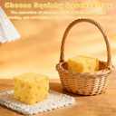 3 x 2Pcs ﻿Yellow Cheese Squeeze Toy, Soft Cheese Squishy Toy, Rebounding Sensory,Help for Relax,Focus, Sensory Cheese for & Adults, Cheese Cubes Squishy Toys,Stress Balls for Adults (2 in)