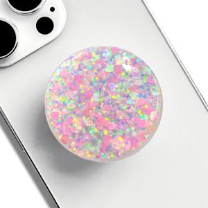 Stretchable Phone Stand, Suitable for Circular Foldable Phone Accessories for Mobile Phones and Tablets- Transparent Shine(Starlight Heart)