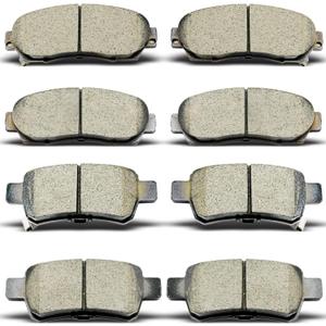 8PCS Ceramic Front Rear Brake Pads Replacement Kit Fits For Honda Odyssey 2005 2006 2007 2008 2009 2010 (D1089 D1088)
