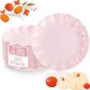 LIYH 20 Pcs 7.5 Inch Pink Scalloped Plastic Plates Reusable - Unbreakable Plastic Cake Dessert Plates for Weddings Party Outdoor Picnics Dishwasher Safe BPA Free (20Guests)