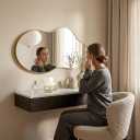 Irregular Wall Mirror 2440 Inch Wall Mirrors Decorative Gold Modern Asymmetrical Abstract Mirror for Bathroom Bedroom Living Room Entryway Hallway