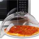 Flippable Microwave Splatter Cover,Microwave Cover for Food, Dish, Higher Microwave Plate Cover for Heating, Stay-Inside Splatter Guard for Microwave Oven, Innovative Lid-10.5 IN