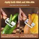 2 PCS Multi-Functional Kitchen Peeler, Vegetable Peeler, Wooden Kitchen Tool, Premium Wooden Handle - Stainless Steel Single Blade & Built-In Bottle Opener, Suitable for Peelable Vegetables & Fruits