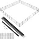 VEVOR Pool Fence, 4 x 108 FT Pool Fences for Inground Pools, Removable Safety Pool Fencing, Easy DIY Installation Swimming Pool Fence, 340gms Teslin PVC Pool Fence Mesh Protects Kids and Pets