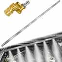 Gekufa 39'' Car Radiator Cleaning Wand, 25 Fan Nozzle Radiator Genie Water Air Cleaning Wands, High-Pressure Washer Radiator Wand with 1/4'' Quick Coupler, 157.28 cubic inches
