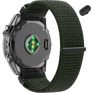 22mm Nylon Watch Bands for Garmin tactix 8/Fenix 8 pro 47mm/Fenix E/Fenix 7/Fenix7 Pro/Fenix 6 Pro/Fenix 6,QuickFit Sport Band for Fenix5/Fenix 5 Plus/Forerunner 970/965/945/Descent G2/G1 Solar