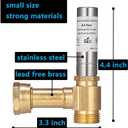 (2 Pack) Lidertik Water Hammer Arrestor Washing Machine 3/4 Absorb Shock and Reduce Noise Laundry Washer Knock Valve Garden Hose Air Inline Sink LI-Dishwasher LI-Y241-11-11-A(2 PACK)