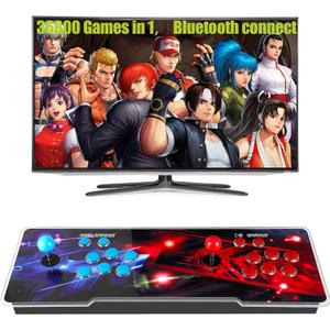 36800 in 1 3D Pandora Box Arcade Games Console with WiFi Function to Download More Games, 4K HDMI Output for TV/PC/Projector, 4 Players, Support Search/Save/Hide/Pause & Favorites List