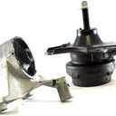 2PCS Front Motor Mount Set Compatible with Honda Civic 1.7L Manual Trans 01-05 Replaces A6591 A6589
