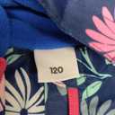 M2C Girls Outdoor Waterproof Floral Fleece Lined Windproof Jacket 6/ 7 Navy