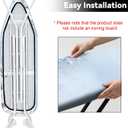 Ironing Board Cover for Crafting, Flat Decoration with Elastic Edge Standard Size, Perfect for Home Laundry Room, Ideal Gift for Craft Enthusiasts (Light Blue, 15" x 54")