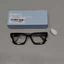 livho Oversized Eyewear Frame for Woman and Men - Rectangle Fashion Glasses for Computer, Chic Preppy Frame (*Coco Tortoise)