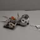 Potaroma Cat Toys 2 Pcs Flapping Sandpiper Pair-Mate, Lifelike Birds Chirp, Chargeable Touch Activated Kitten Fun Interactive Kitty Exercise with Catnip for All Breeds