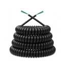 4-20-4 Coil Cord for Industrial/Home Use Coiled Extension Cord, 18AWG 18/4 Retractable 20 Foot Extended Spring Coil Wire