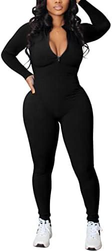 chicyes Women's Sexy Jumpsuits Workout Sleeveless Ribbed One Piece Casual Pants Plus Size Romper Summer Outfits XL