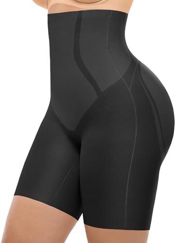 SHAPELLX Shapewear for Women Tummy Control Shorts Seamless High Waisted Body Shaper Fajas Colombianas Butt Lifting M