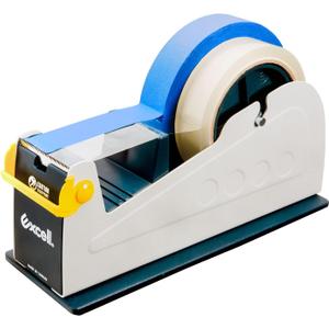 Excell ET-227 Heavy Duty Steel Desk Tape Dispenser (2" Wide) with Safety Blade Cover, Desk Top Dispenser for Home,Office, Shop, Retail Store and Warehouse Wrapping Purpose (2 Inch)