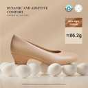DREAM PAIRS Women's Chunky Closed Toe Dress Low Block Heels Comfortable Slip On Work Pumps Wedding Casual Shoes, Size 7