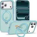 Case for iPhone 17 Pro Max with 360°Spin Stand,6.9" Blue