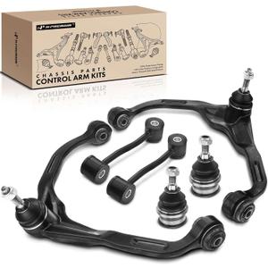 A-Premium Set of 6, Front Upper Control Arm, Sway Bar Link, Lower Ball Joint, Compatible with Jeep Liberty 2008-2012, Dodge Nitro 2007-2011