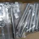 12 Pcs 304 Stainless Steel M6 Fully Threaded Rod,2"(51mm) Threaded Rod,Right Hand Threadswith Nuts (12, M6x51mm)