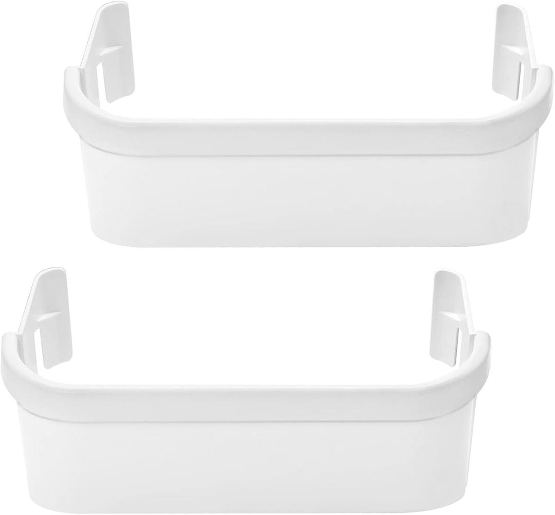 AMI PARTS 240351601 Refrigerator Freezer Door Bin Side Frame Fit for Ken-more Frigi-daire freezer door shelf replacement Replaces 240351607 891154 AP2115974 PS430027 AH430027 EAP430027 (2 Pack)