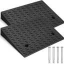 2 Pack,2.7" Height Threshold ramps for doorways，Wheelchair Ramp