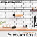 Paper Towel Holder Self-Adhesive Bar Under Cabinet for Kitchen Towel Oil Rubbed Bronze SUS304 Stainless Steel Wall Mounted Rack, AN3002ORB (1 Pack)