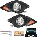 10L0L Golf Cart Head Light Kit for YAMAHA Drive G29 2007-2016 Gas or Electric Golf Cart - Front Driver Side and Passenger Side Replace 12V Headlights Light Kit Assembly, 3Pin Connector Included