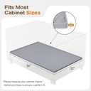 TRZZ Waterproof Under Sink Mat, 34"x22", Drip Tray Shelf Liner, Grey