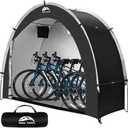 Happy Travel Bike Storage Shed Tent,Outdoor Portable Bicycle Storage Sheds with 210D Oxford Fabric PU4000 Waterproof for 2/3/4/6/8 Bikes,Bike Covers Shelter for Motorcycle,Garden Tools,Toys,Lawn Mower