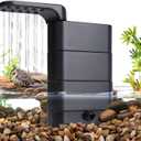 hygger 150GPH Turtle Filter with 2 Sponges Bio Ball, 3-in-1 Water Circulation Draining Bio Filtration Amphibian Tank Filter 5 to 35 Gallon for Reptile Frog