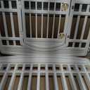 IRIS USA 24" 6-Panel Dog Playpen with Door, 61 x 61 x 24, Puppy Playpen, Dog Play Pen Indoors, Pet Fence, Puppies/Small Dogs, White