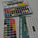 ARTISTRO Watercolor Paint Set, Vivid Colors in Portable Box, Palette set, Including Metallic and Fluorescent Colors. Perfect Travel Watercolor Set for Artists, Amateur Hobbyists and Painting