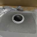 24 inch Undermount Kitchen Sink, 24 x 18 inch Single Bowl Stainless Steel Handmade Undermount Kitchen Sink with Sink Strainer, Brushed