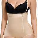 SHAPELLX Shapewear Panties Body Shaper Tummy Control High Waisted Body Shaper for Women Panties (Small Beige)